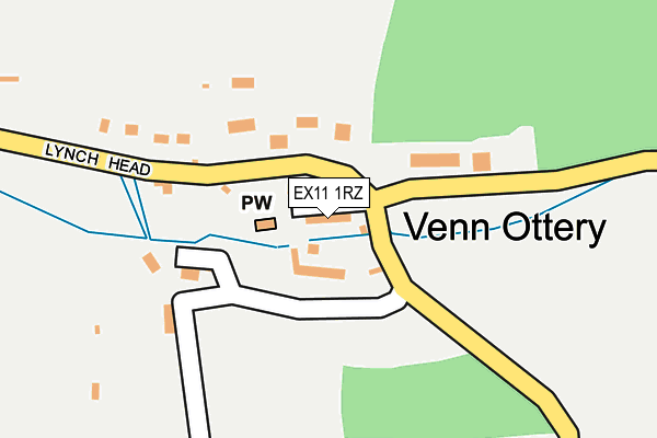 EX11 1RZ map - OS OpenMap – Local (Ordnance Survey) EX11 1RZ map - OS OpenMap – Local (Ordnance Survey)