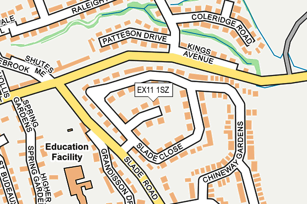 EX11 1SZ map - OS OpenMap – Local (Ordnance Survey) EX11 1SZ map - OS OpenMap – Local (Ordnance Survey)