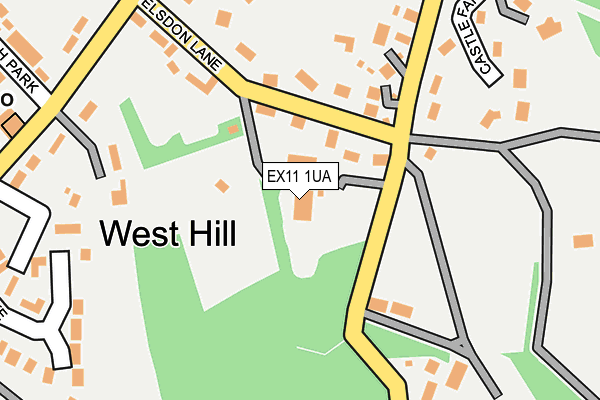 EX11 1UA map - OS OpenMap – Local (Ordnance Survey) EX11 1UA map - OS OpenMap – Local (Ordnance Survey)
