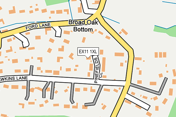 EX11 1XL map - OS OpenMap – Local (Ordnance Survey) EX11 1XL map - OS OpenMap – Local (Ordnance Survey)