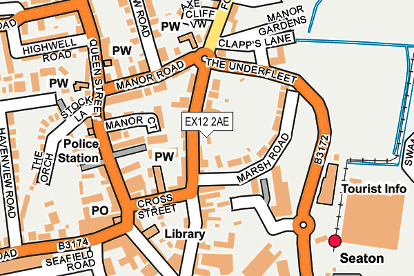 EX12 2AE map - OS OpenMap – Local (Ordnance Survey) EX12 2AE map - OS OpenMap – Local (Ordnance Survey)
