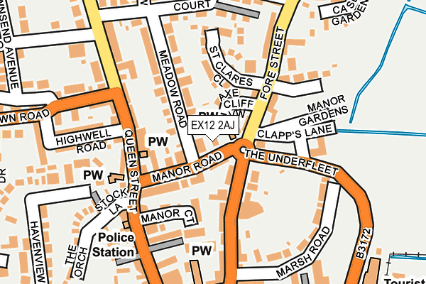 EX12 2AJ map - OS OpenMap – Local (Ordnance Survey) EX12 2AJ map - OS OpenMap – Local (Ordnance Survey)