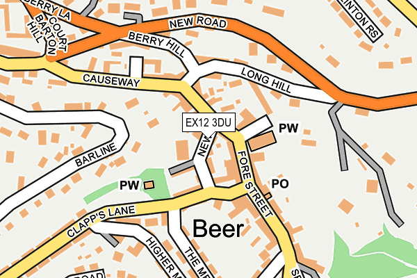 EX12 3DU map - OS OpenMap – Local (Ordnance Survey) EX12 3DU map - OS OpenMap – Local (Ordnance Survey)