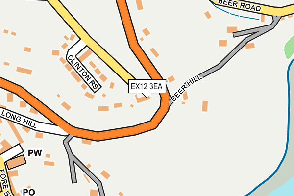 EX12 3EA map - OS OpenMap – Local (Ordnance Survey) EX12 3EA map - OS OpenMap – Local (Ordnance Survey)