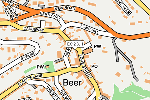 EX12 3JH map - OS OpenMap – Local (Ordnance Survey) EX12 3JH map - OS OpenMap – Local (Ordnance Survey)