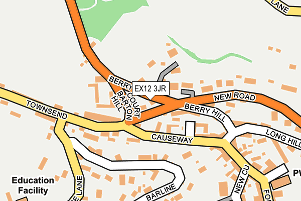 EX12 3JR map - OS OpenMap – Local (Ordnance Survey) EX12 3JR map - OS OpenMap – Local (Ordnance Survey)