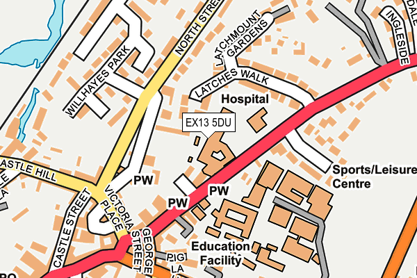 EX13 5DU map - OS OpenMap – Local (Ordnance Survey) EX13 5DU map - OS OpenMap – Local (Ordnance Survey)