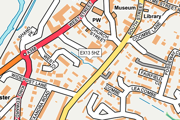 EX13 5HZ map - OS OpenMap – Local (Ordnance Survey) EX13 5HZ map - OS OpenMap – Local (Ordnance Survey)
