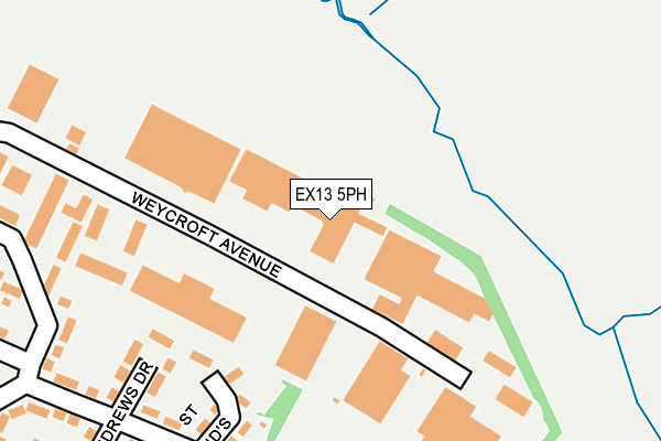 EX13 5PH map - OS OpenMap – Local (Ordnance Survey) EX13 5PH map - OS OpenMap – Local (Ordnance Survey)