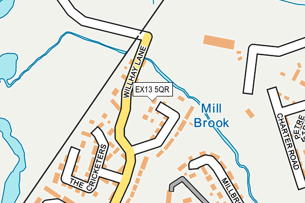 EX13 5QR map - OS OpenMap – Local (Ordnance Survey) EX13 5QR map - OS OpenMap – Local (Ordnance Survey)