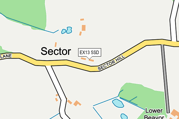 EX13 5SD map - OS OpenMap – Local (Ordnance Survey) EX13 5SD map - OS OpenMap – Local (Ordnance Survey)