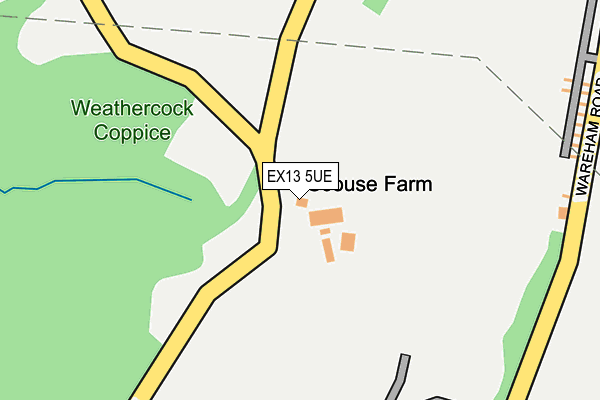 EX13 5UE map - OS OpenMap – Local (Ordnance Survey) EX13 5UE map - OS OpenMap – Local (Ordnance Survey)