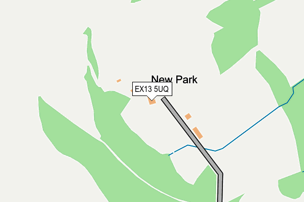 EX13 5UQ map - OS OpenMap – Local (Ordnance Survey)