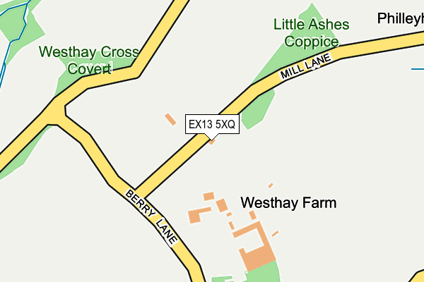 EX13 5XQ map - OS OpenMap – Local (Ordnance Survey) EX13 5XQ map - OS OpenMap – Local (Ordnance Survey)