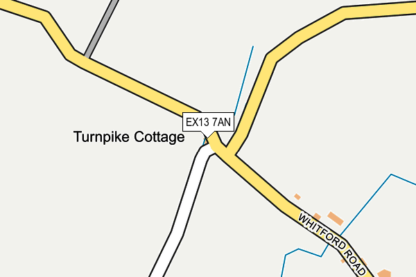 EX13 7AN map - OS OpenMap – Local (Ordnance Survey) EX13 7AN map - OS OpenMap – Local (Ordnance Survey)