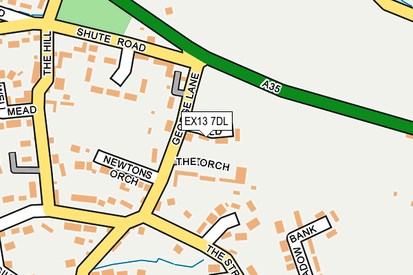 EX13 7DL map - OS OpenMap – Local (Ordnance Survey) EX13 7DL map - OS OpenMap – Local (Ordnance Survey)