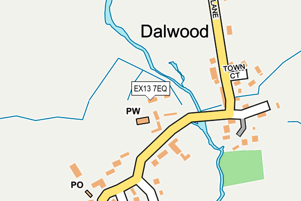 EX13 7EQ map - OS OpenMap – Local (Ordnance Survey) EX13 7EQ map - OS OpenMap – Local (Ordnance Survey)