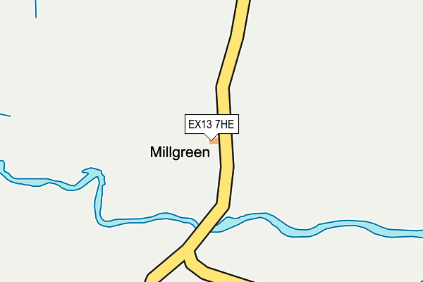 EX13 7HE map - OS OpenMap – Local (Ordnance Survey) EX13 7HE map - OS OpenMap – Local (Ordnance Survey)