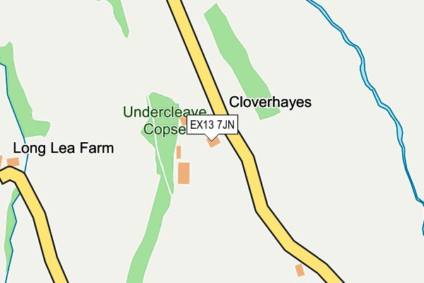 EX13 7JN map - OS OpenMap – Local (Ordnance Survey) EX13 7JN map - OS OpenMap – Local (Ordnance Survey)