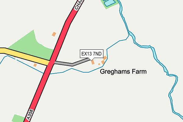 EX13 7ND map - OS OpenMap – Local (Ordnance Survey) EX13 7ND map - OS OpenMap – Local (Ordnance Survey)