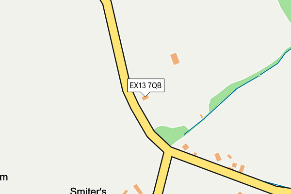 EX13 7QB map - OS OpenMap – Local (Ordnance Survey) EX13 7QB map - OS OpenMap – Local (Ordnance Survey)