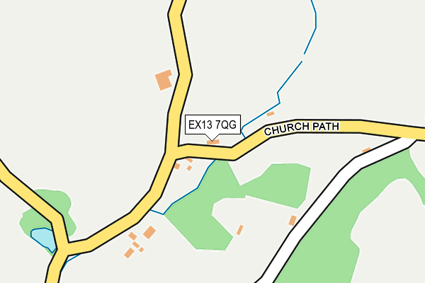 EX13 7QG map - OS OpenMap – Local (Ordnance Survey) EX13 7QG map - OS OpenMap – Local (Ordnance Survey)