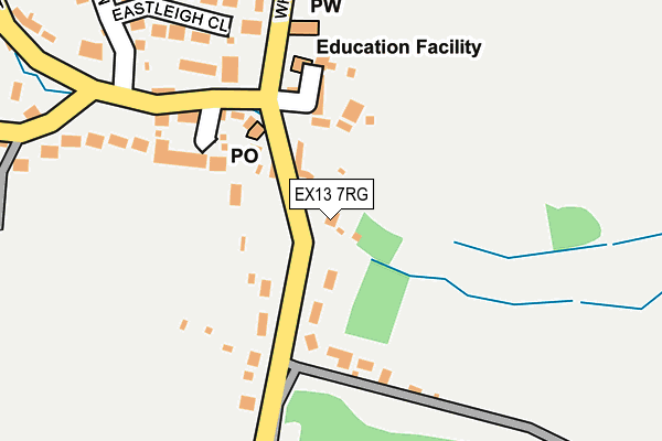 EX13 7RG map - OS OpenMap – Local (Ordnance Survey) EX13 7RG map - OS OpenMap – Local (Ordnance Survey)