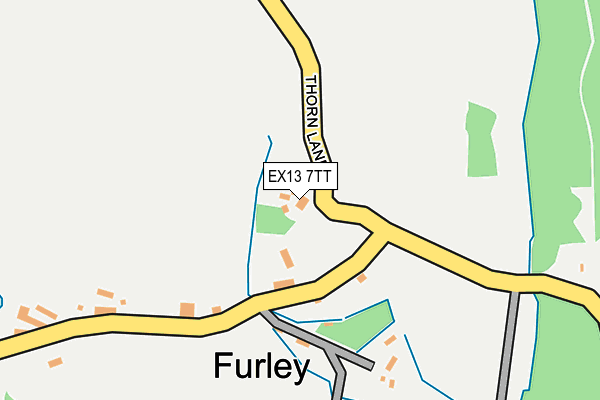 EX13 7TT map - OS OpenMap – Local (Ordnance Survey) EX13 7TT map - OS OpenMap – Local (Ordnance Survey)