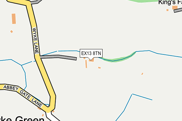 EX13 8TN map - OS OpenMap – Local (Ordnance Survey) EX13 8TN map - OS OpenMap – Local (Ordnance Survey)