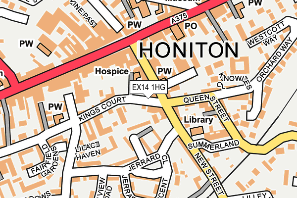 EX14 1HG map - OS OpenMap – Local (Ordnance Survey) EX14 1HG map - OS OpenMap – Local (Ordnance Survey)