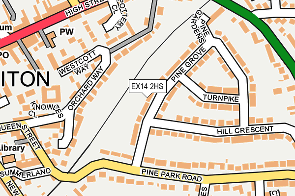 EX14 2HS map - OS OpenMap – Local (Ordnance Survey) EX14 2HS map - OS OpenMap – Local (Ordnance Survey)