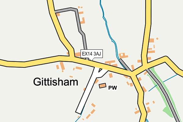 EX14 3AJ map - OS OpenMap – Local (Ordnance Survey) EX14 3AJ map - OS OpenMap – Local (Ordnance Survey)