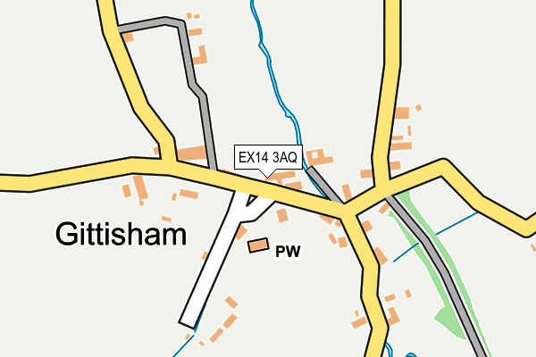 EX14 3AQ map - OS OpenMap – Local (Ordnance Survey) EX14 3AQ map - OS OpenMap – Local (Ordnance Survey)