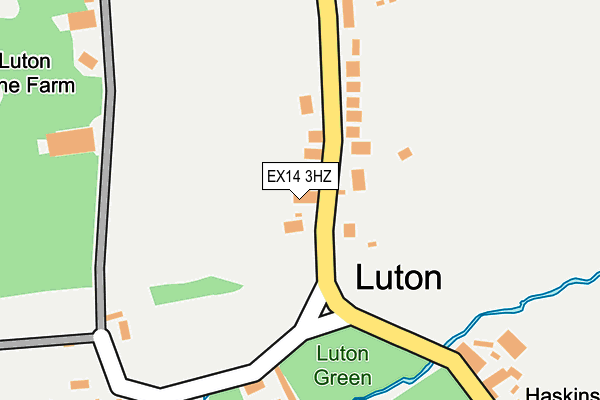 EX14 3HZ map - OS OpenMap – Local (Ordnance Survey) EX14 3HZ map - OS OpenMap – Local (Ordnance Survey)