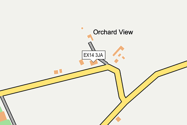EX14 3JA map - OS OpenMap – Local (Ordnance Survey) EX14 3JA map - OS OpenMap – Local (Ordnance Survey)