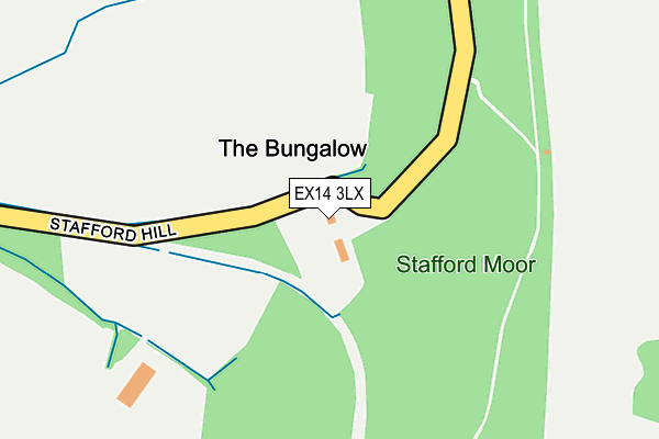 EX14 3LX map - OS OpenMap – Local (Ordnance Survey) EX14 3LX map - OS OpenMap – Local (Ordnance Survey)