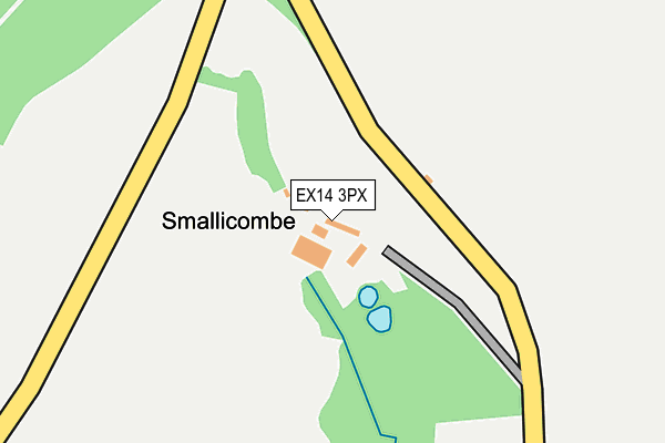 EX14 3PX map - OS OpenMap – Local (Ordnance Survey) EX14 3PX map - OS OpenMap – Local (Ordnance Survey)