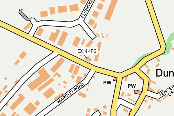 EX14 4PG map - OS OpenMap – Local (Ordnance Survey) EX14 4PG map - OS OpenMap – Local (Ordnance Survey)