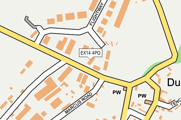 EX14 4PQ map - OS OpenMap – Local (Ordnance Survey) EX14 4PQ map - OS OpenMap – Local (Ordnance Survey)