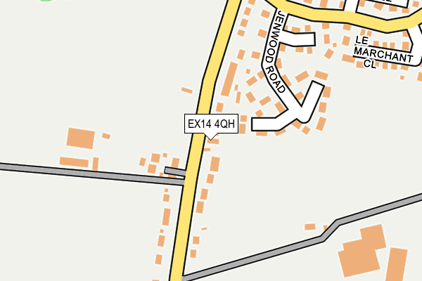 EX14 4QH map - OS OpenMap – Local (Ordnance Survey) EX14 4QH map - OS OpenMap – Local (Ordnance Survey)