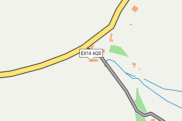 EX14 4QS map - OS OpenMap – Local (Ordnance Survey) EX14 4QS map - OS OpenMap – Local (Ordnance Survey)