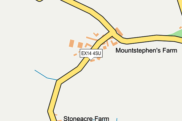 EX14 4SU map - OS OpenMap – Local (Ordnance Survey) EX14 4SU map - OS OpenMap – Local (Ordnance Survey)