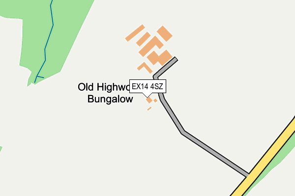 EX14 4SZ map - OS OpenMap – Local (Ordnance Survey)