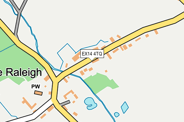 EX14 4TQ map - OS OpenMap – Local (Ordnance Survey) EX14 4TQ map - OS OpenMap – Local (Ordnance Survey)
