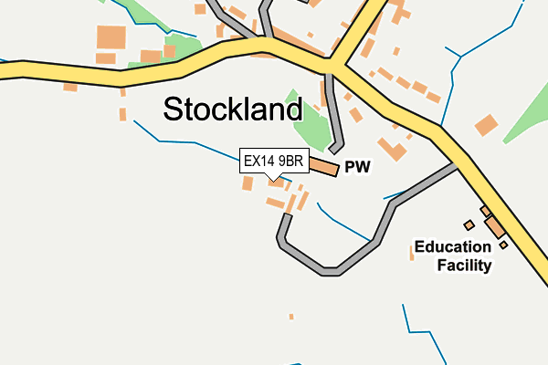 EX14 9BR map - OS OpenMap – Local (Ordnance Survey) EX14 9BR map - OS OpenMap – Local (Ordnance Survey)