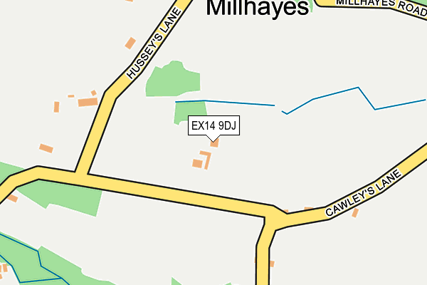 EX14 9DJ map - OS OpenMap – Local (Ordnance Survey) EX14 9DJ map - OS OpenMap – Local (Ordnance Survey)