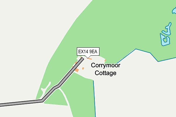 EX14 9EA map - OS OpenMap – Local (Ordnance Survey) EX14 9EA map - OS OpenMap – Local (Ordnance Survey)