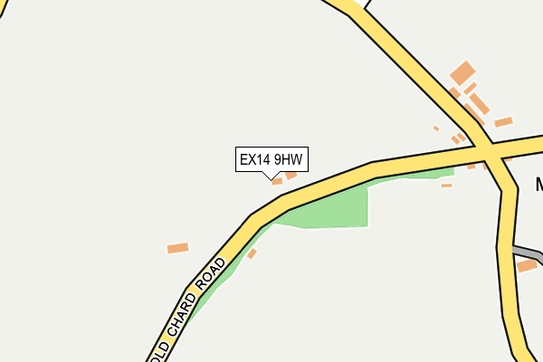 EX14 9HW map - OS OpenMap – Local (Ordnance Survey) EX14 9HW map - OS OpenMap – Local (Ordnance Survey)