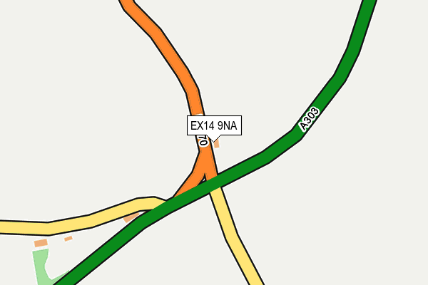 EX14 9NA map - OS OpenMap – Local (Ordnance Survey) EX14 9NA map - OS OpenMap – Local (Ordnance Survey)