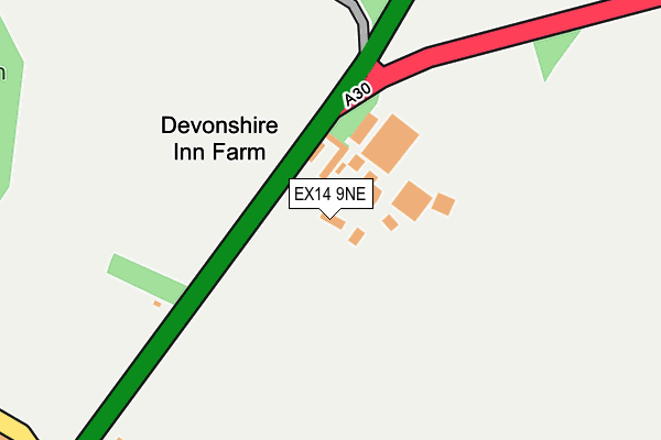 EX14 9NE map - OS OpenMap – Local (Ordnance Survey) EX14 9NE map - OS OpenMap – Local (Ordnance Survey)